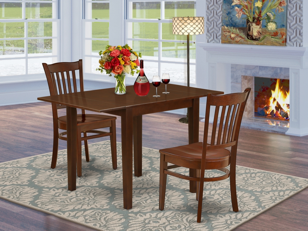 3 Piece Norden Dinette Set - Mahogany