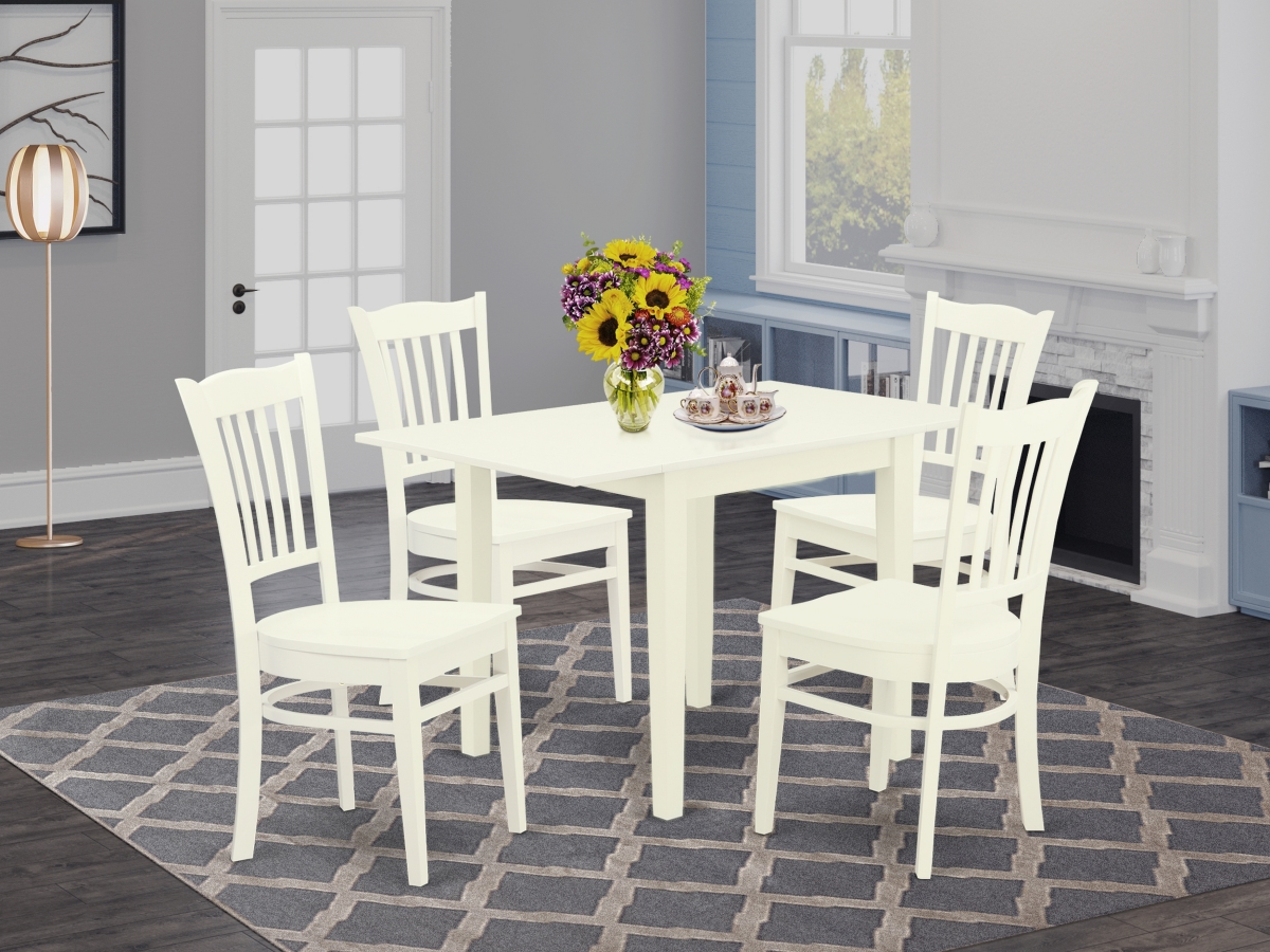 5 Piece Norden Dinette Set - Linen White