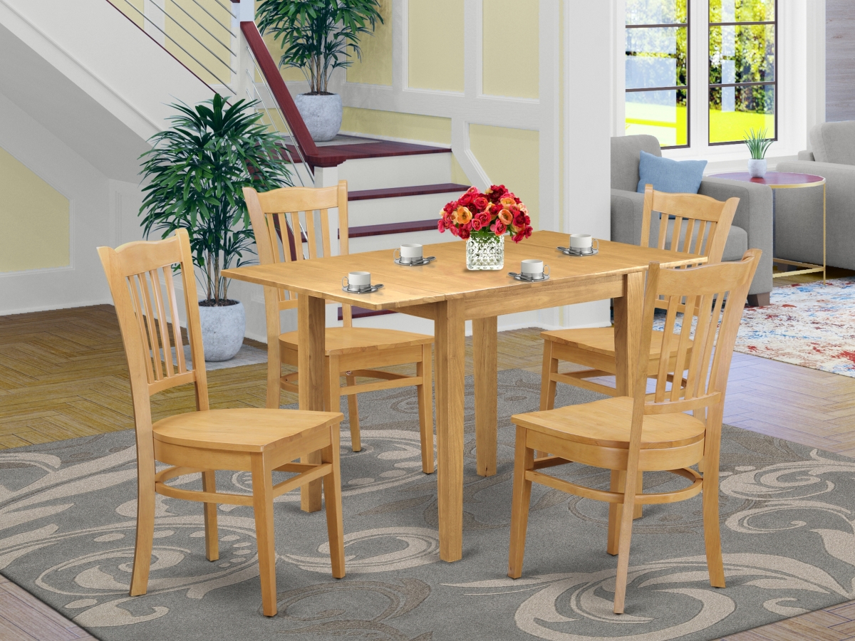 5 Piece Norden Dining Table Set - Linen- White & Linen White