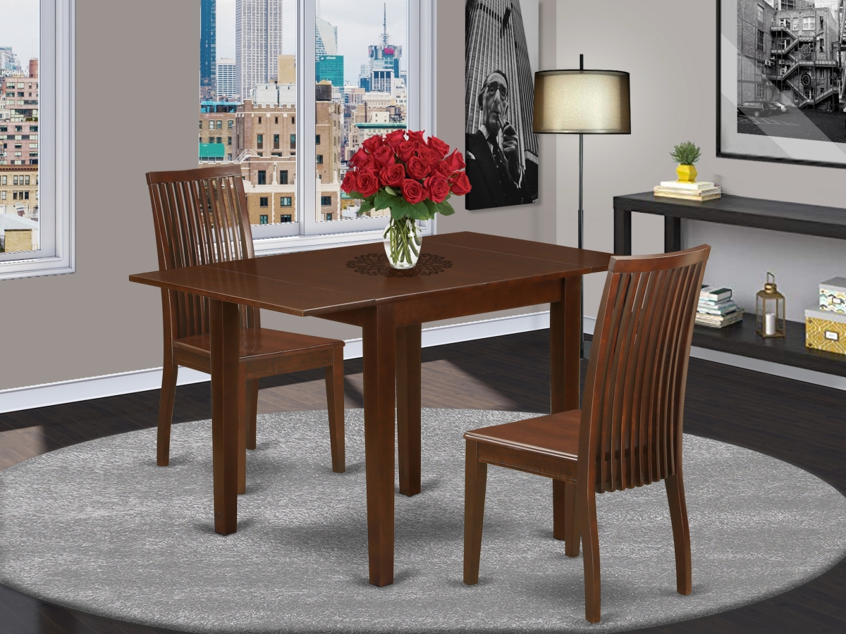 3 Piece Norden Dinette Set - Mahogany