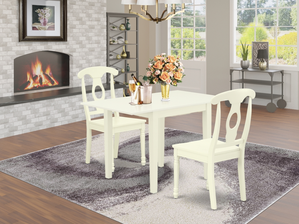 3 Piece Norden Dinette Set - Linen White