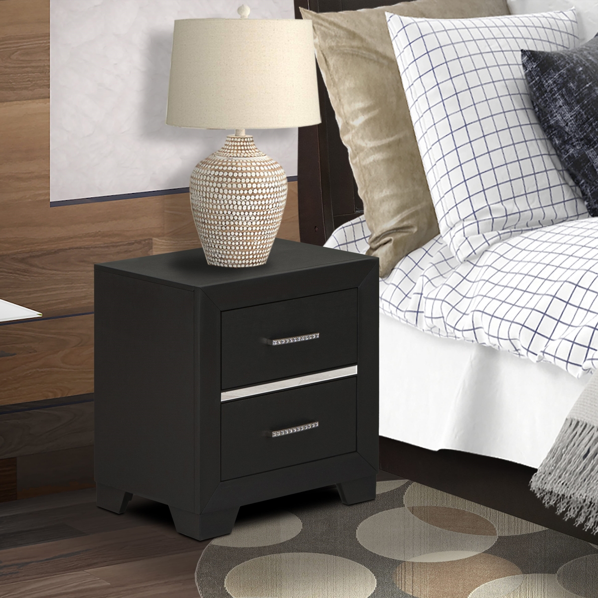 DEN-20 Denali Night Stand, Brush Gray