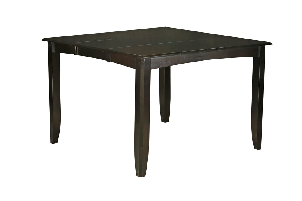 FAT-CAP-TL Fairwinds Gathering Counter Height Dining Square 54 in. Table with 18 in. Butterfly Leaf Finished, Cappuccino