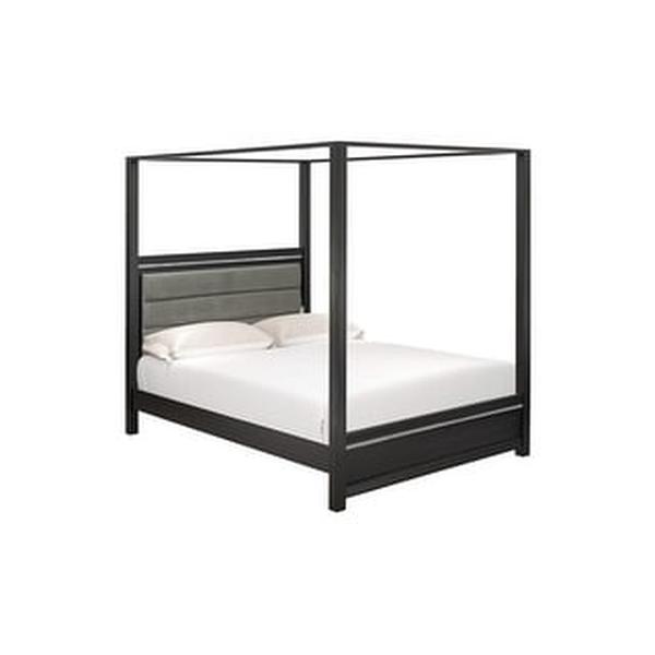 DE20-Q00000 Denali Modern Wooden Bed Frames Queen Size for A Bedroom Set - Brushed Gray Finish