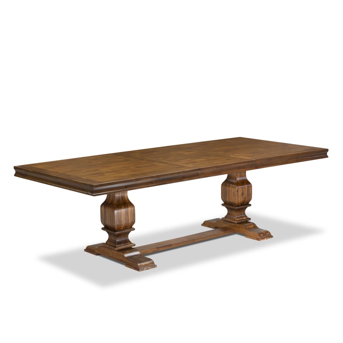 LKT-AWA-TP A Dining Table with Removable Rectangular Tabletop - Antique Walnut Finish
