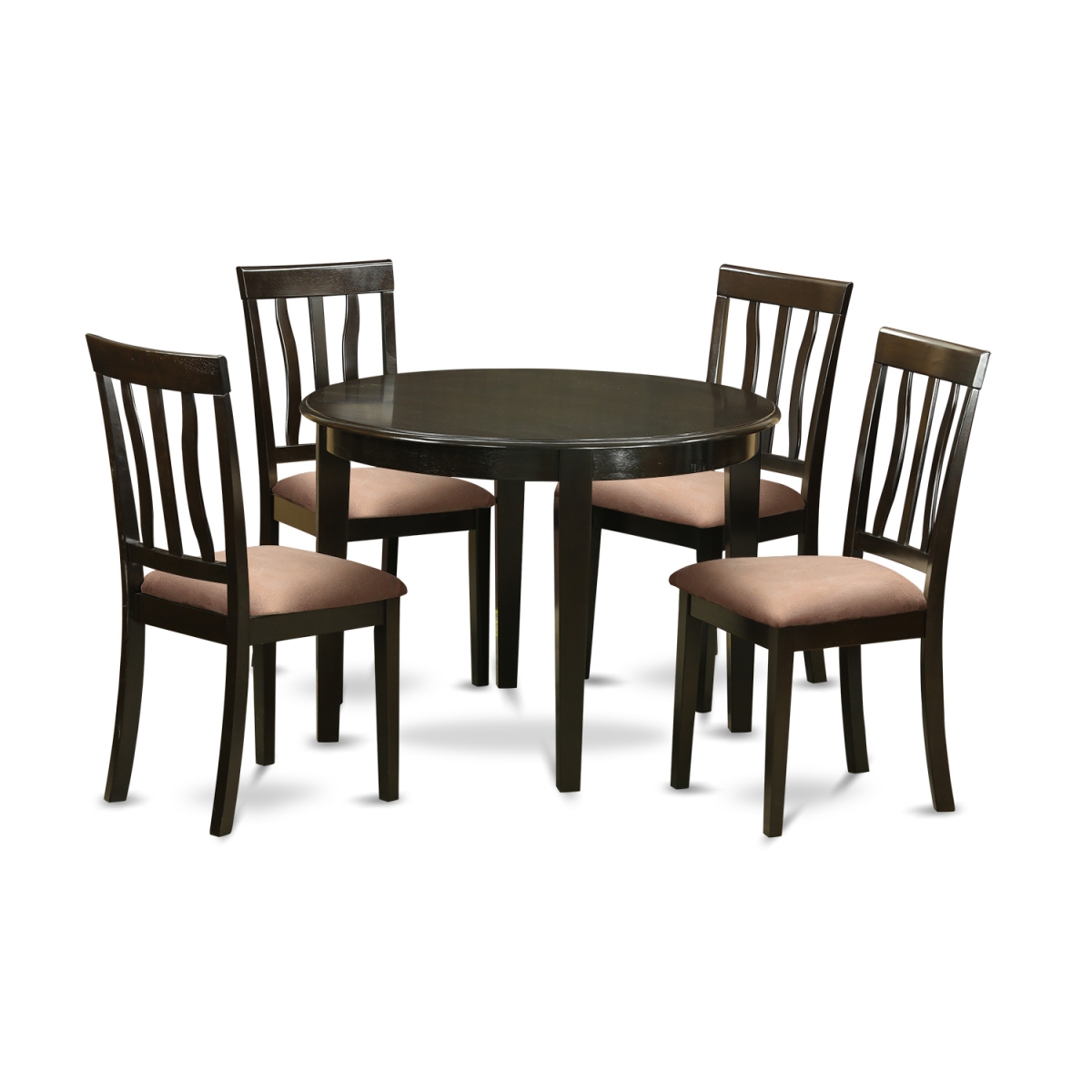 Small Kitchen Table & 4 Chairs, Cappuccino
