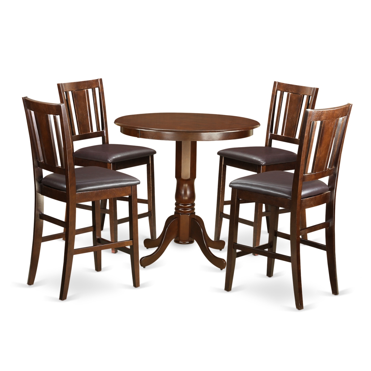 Dining Counter Height Pub Table & 4 Chairs, Jackson