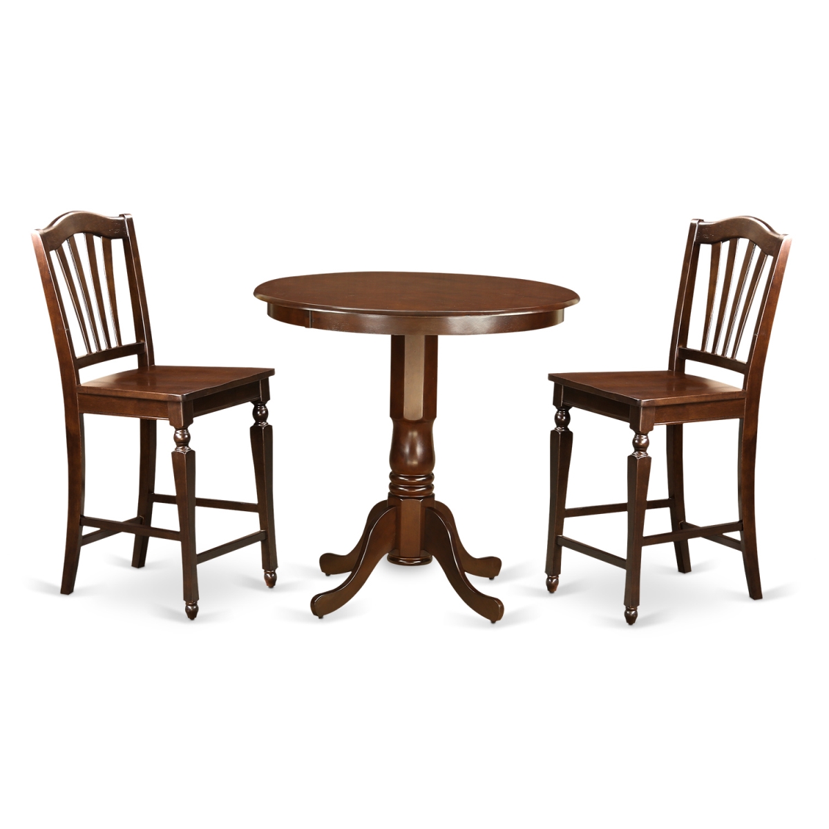 Counter Height Pub Table & 2 Dining Chair, Jackson