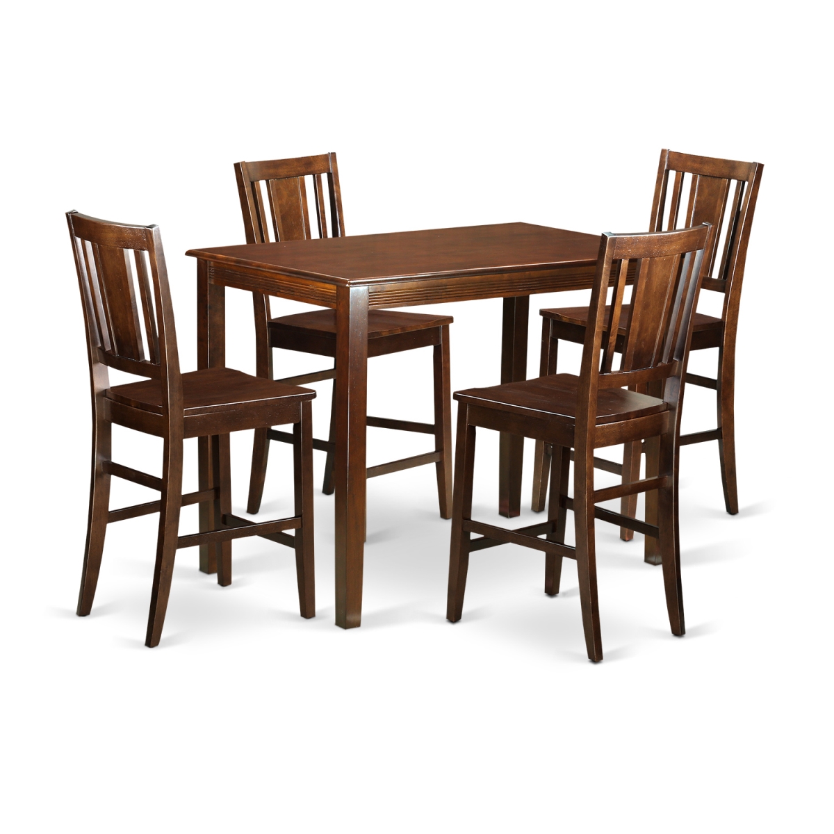 Counter Height Pub Table & 4 Kitchen Chairs, Yarmouth