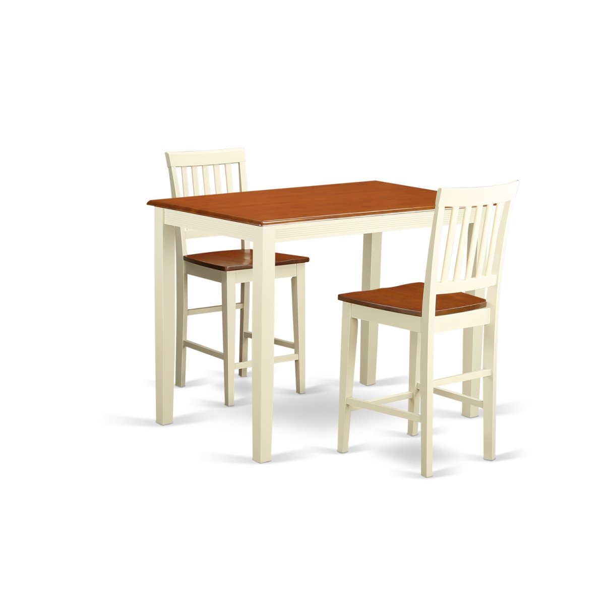 East West Furniture YAVN3-WHI-W