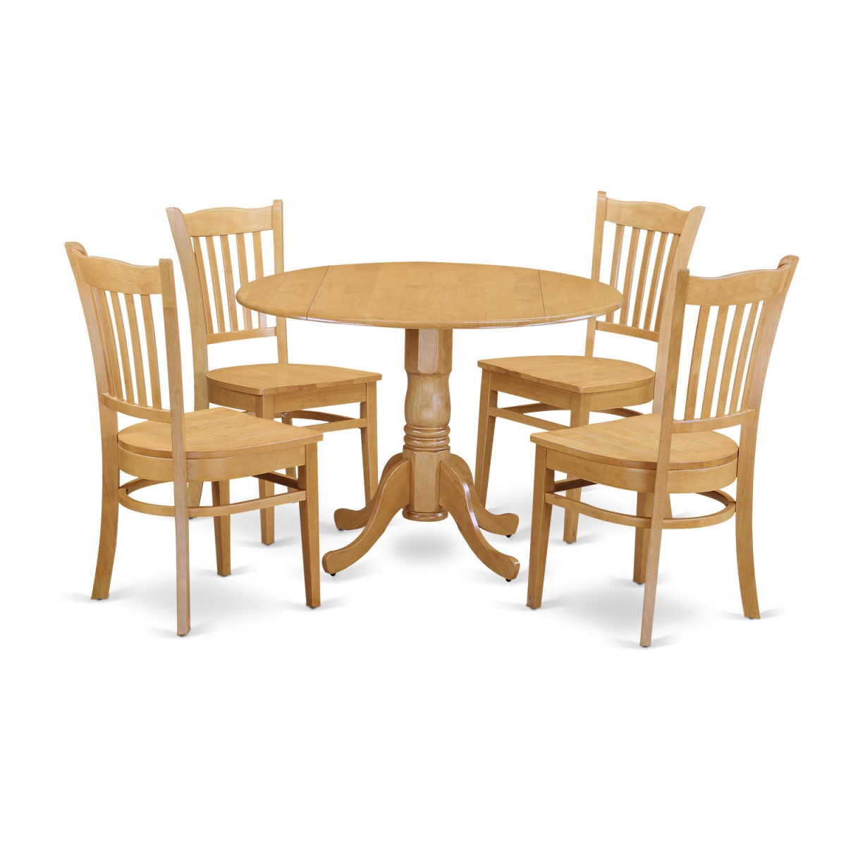 Kitchen Table & 4 Dining Chairs, Oak