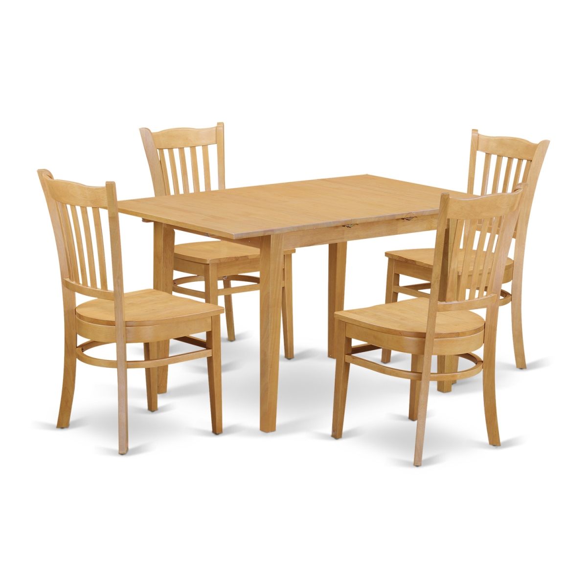 Norfolk Kitchen Table & 4 Dining Room Chairs, Oak