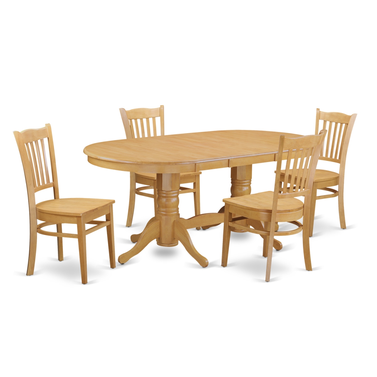 Small Kitchen Dining Room Table & 4 Chairs, Oak