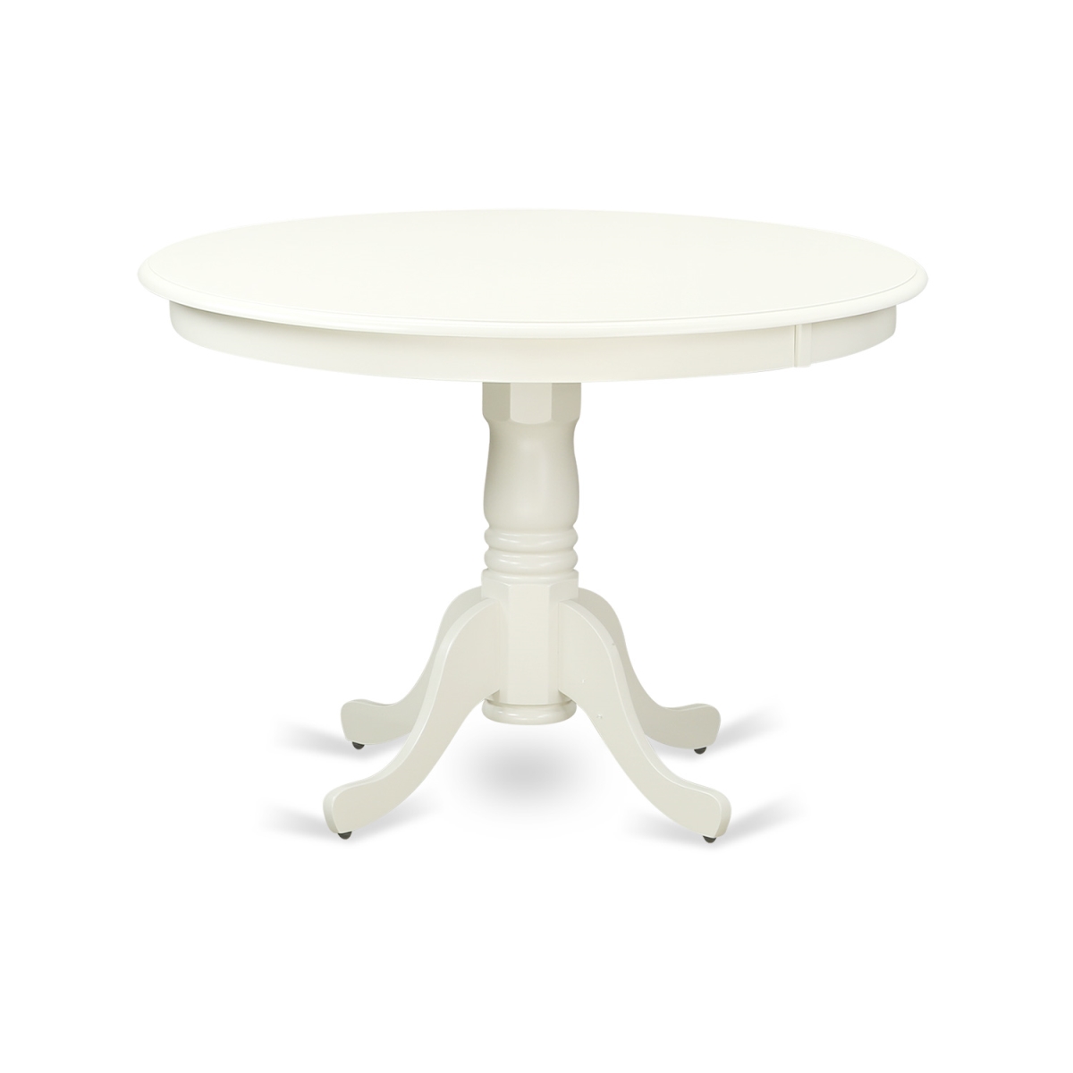 Picture of East West Furniture HLT-LWH-TP Round Hartland Table&#44; Buttermilk & Cherry - 42 in.