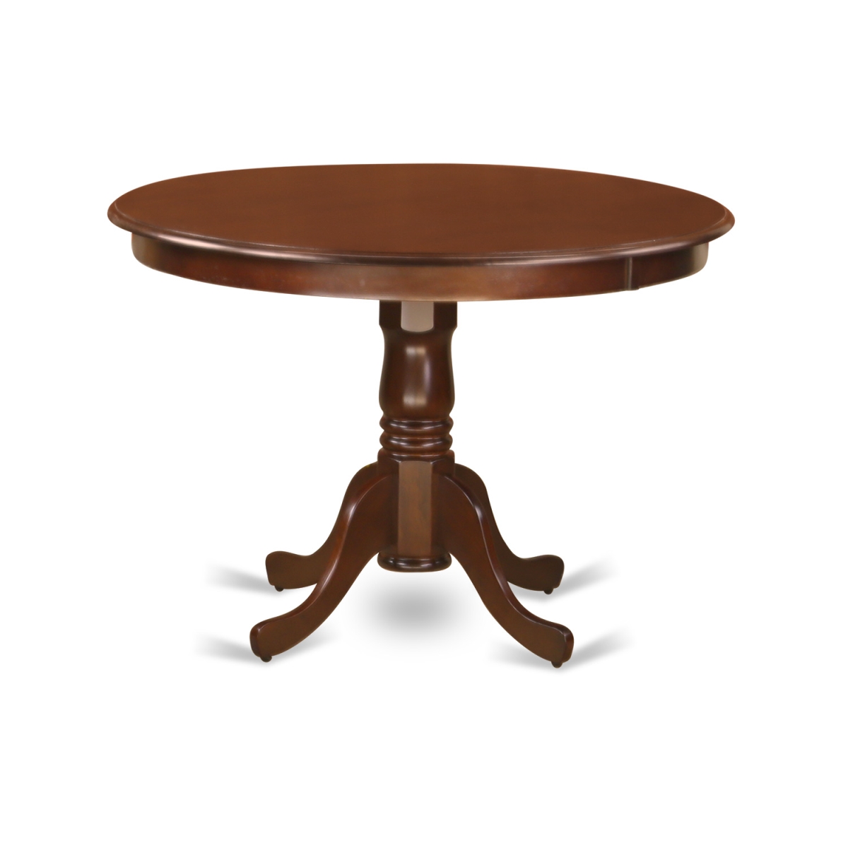 Picture of East West Furniture HLT-MAH-TP Round Hartland Table&#44; Black & Cherry - 42 in.
