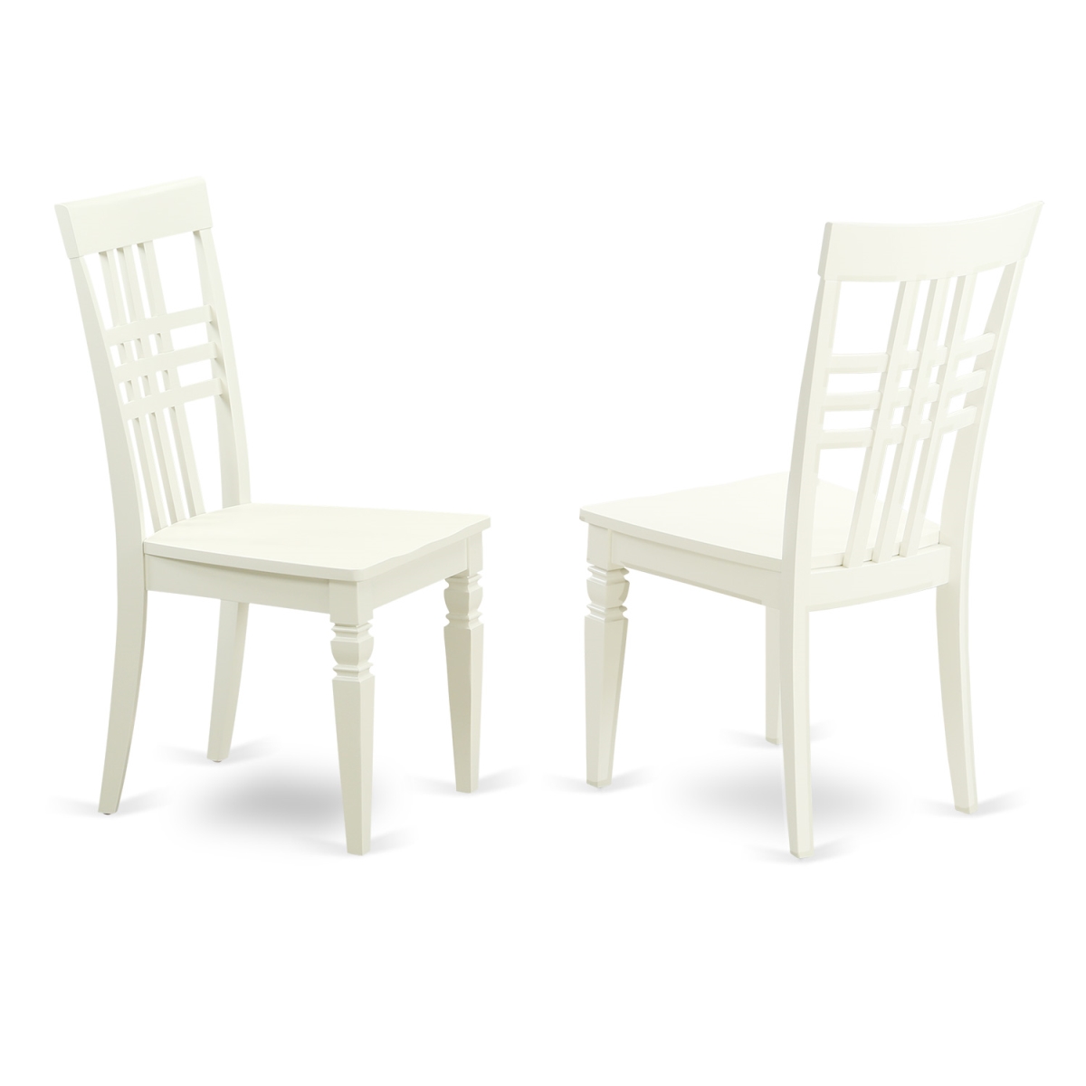 Logan Dining Chair with Wood Seat, Linen White