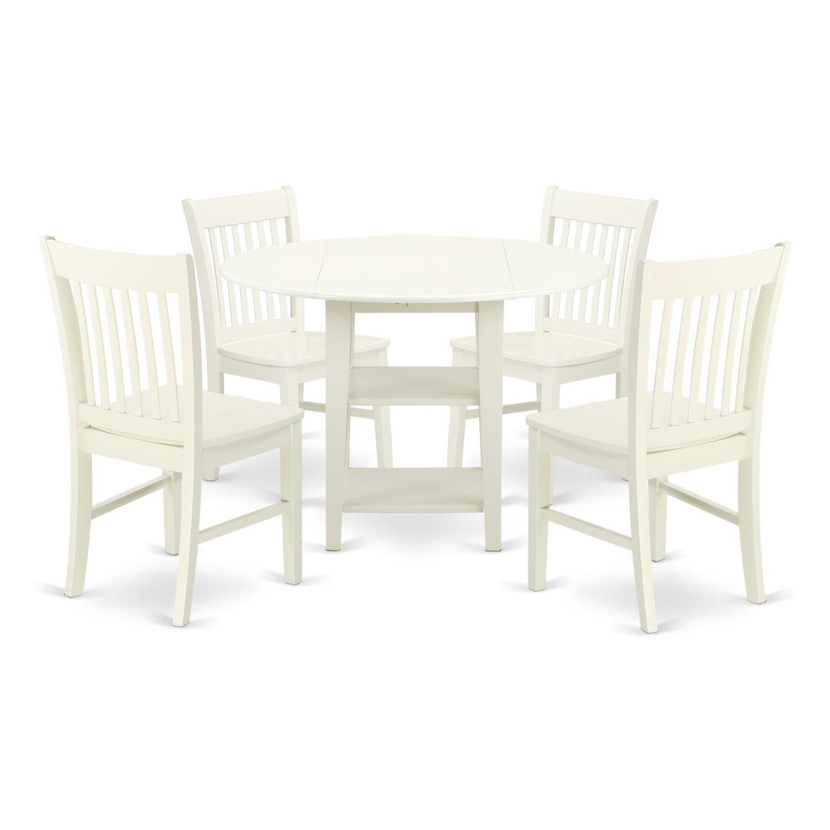 5 Piece Sudbury Set, Linen White
