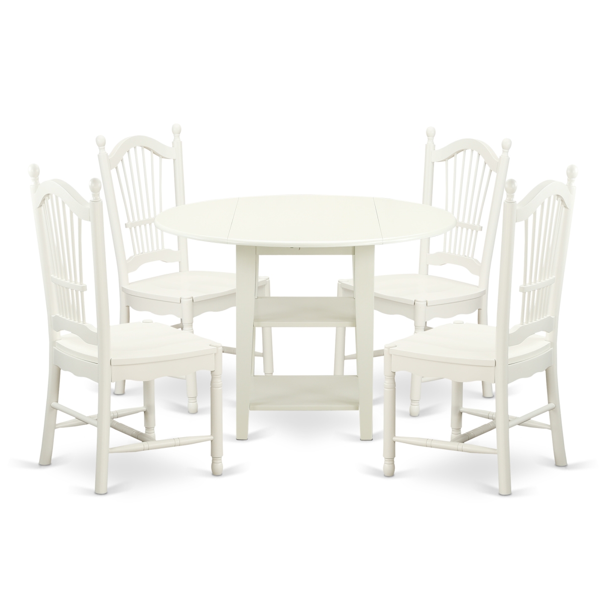 5 Piece Sudbury Set, Linen White