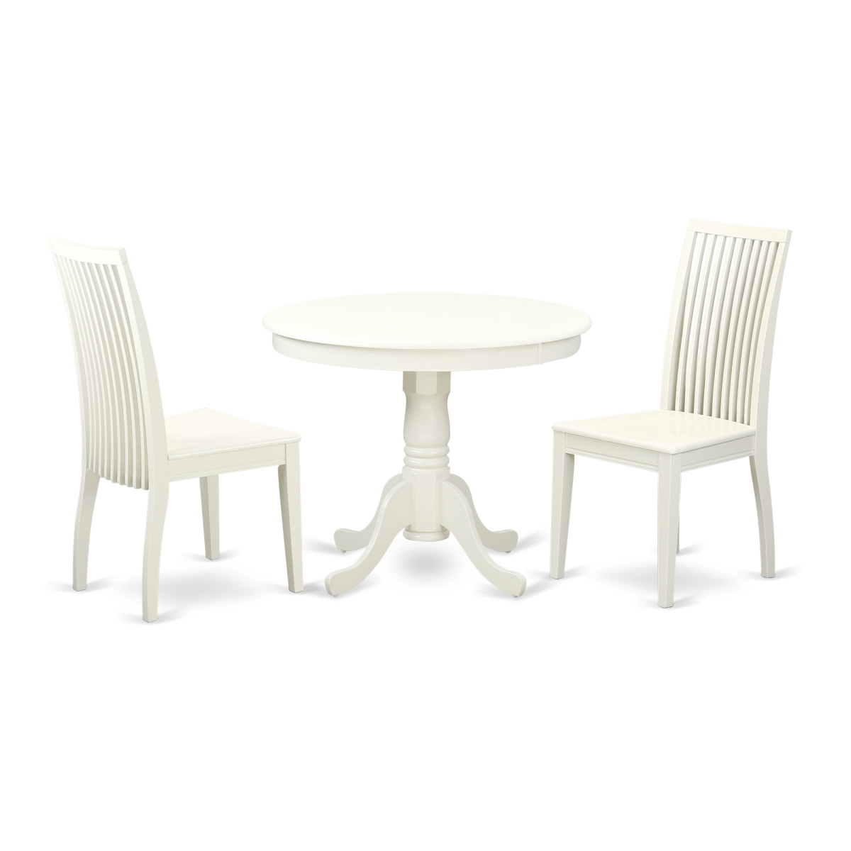 Picture of East West Furniture ANIP5-BMK-W 5 Piece Dining Set&#44; Buttermilk & Cherry