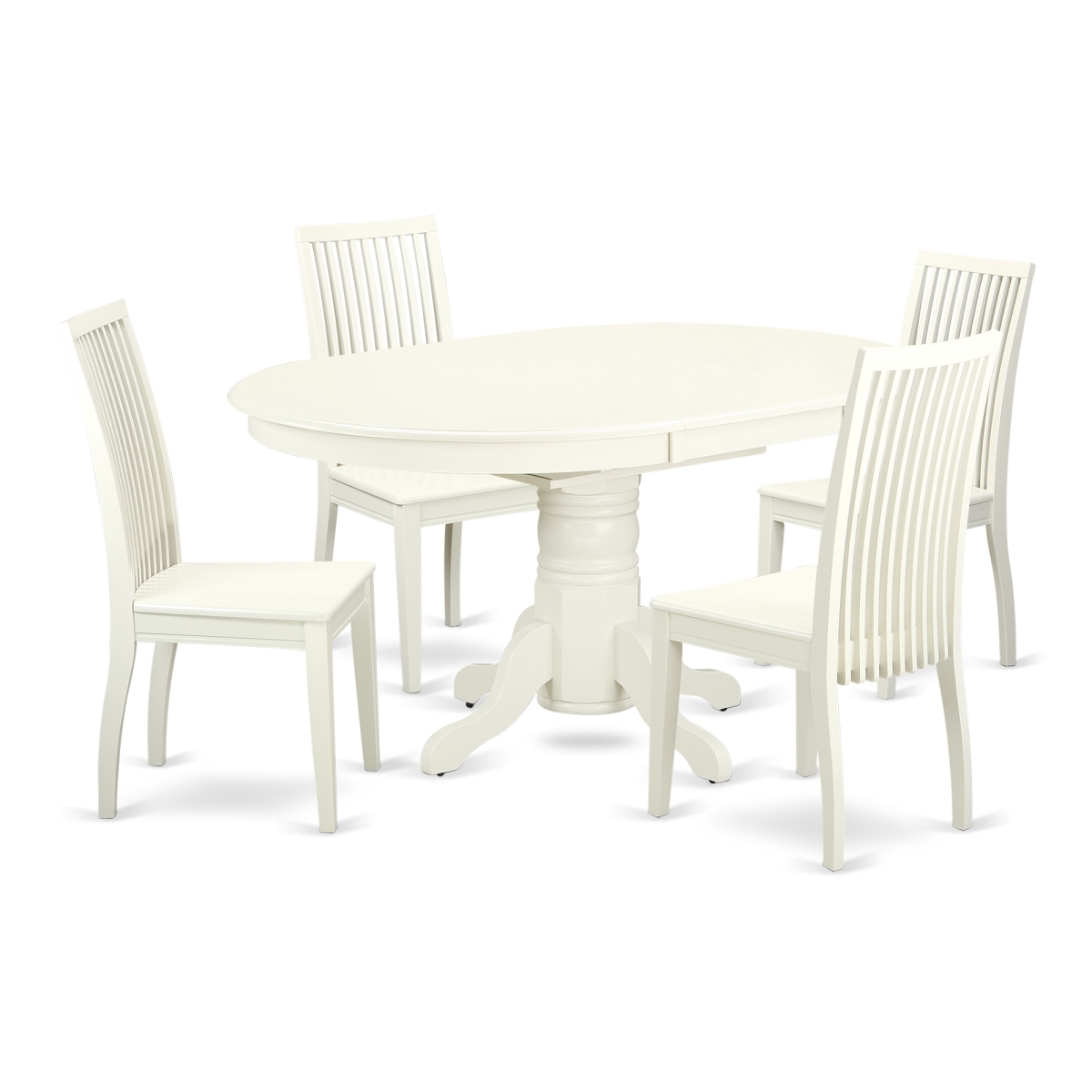 Picture of East West Furniture AVIP7-BMK-W 7 Piece Dining Set&#44; Buttermilk & Cherry