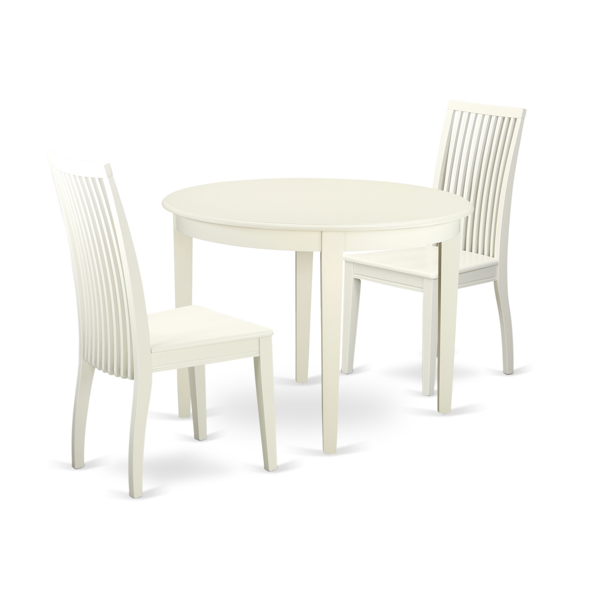 Picture of East West Furniture BOIP3-LWH-W 3 Piece Kitchen Table Set&#44; Linen White