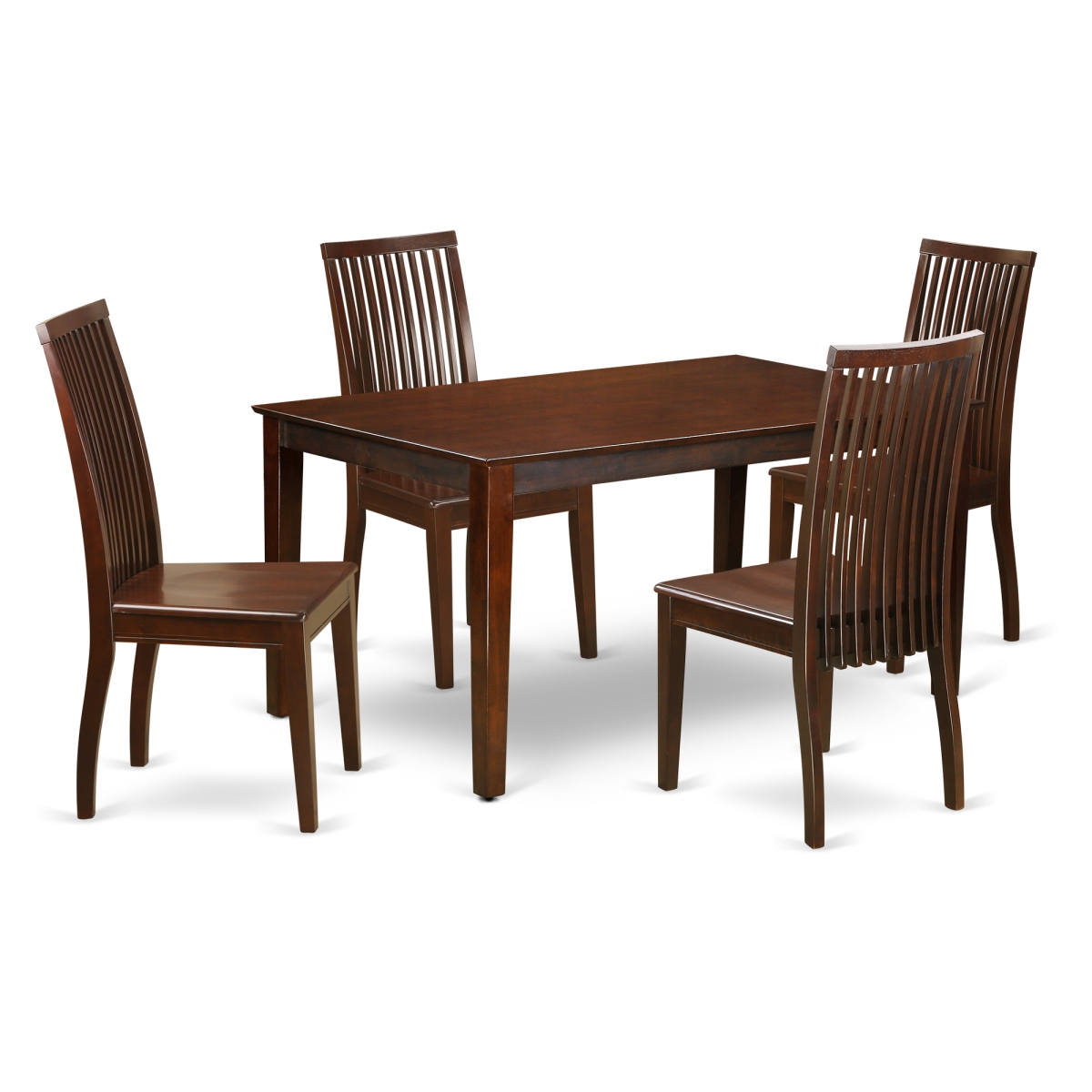 Picture of East West Furniture CAIP6-MAH-W 6 Piece Dining Table Set