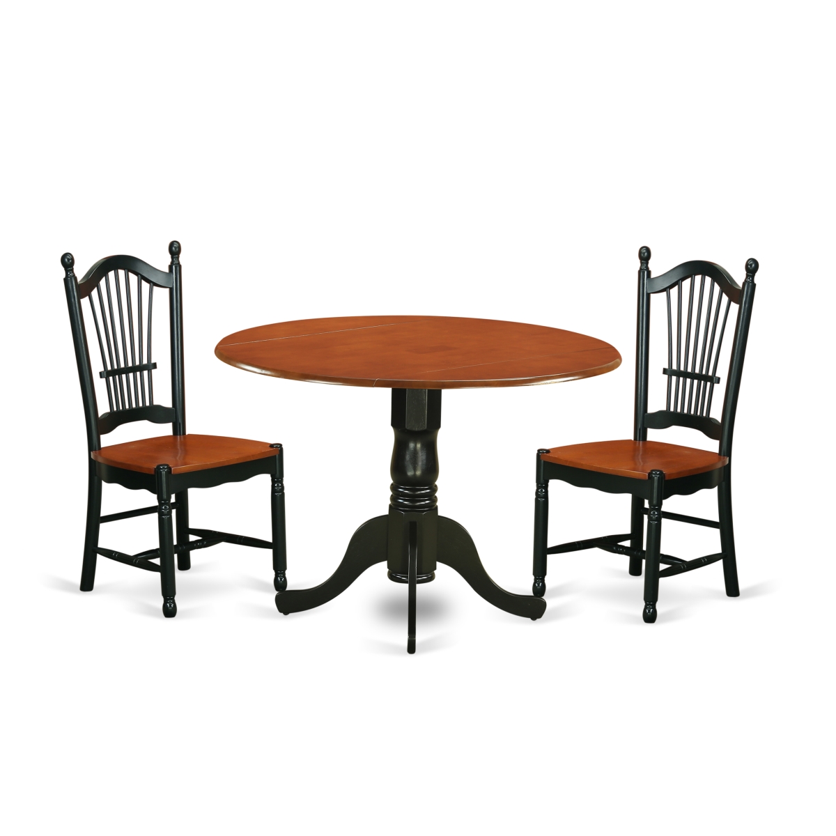 Picture of East West Furniture DLDO3-BCH-W 3 Piece Dublin Kitchen Table Set