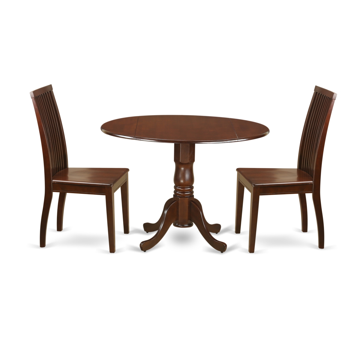 Picture of East West Furniture DLIP3-MAH-W 3 Piece Dublin Kitchen Table Set