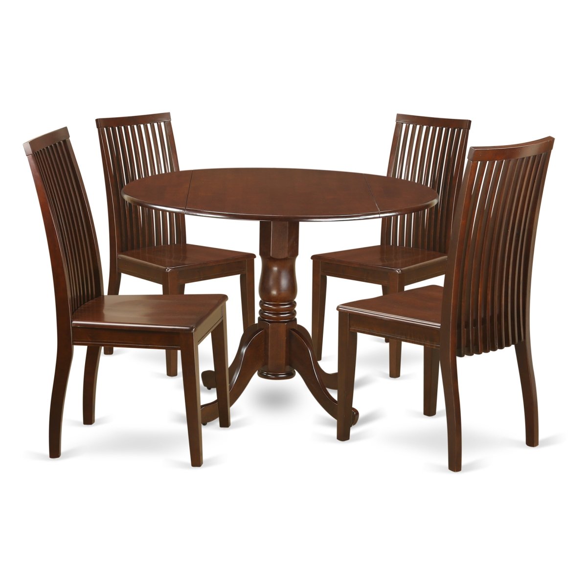 Picture of East West Furniture DLIP5-MAH-W 5 Piece Dublin Kitchen Table Set