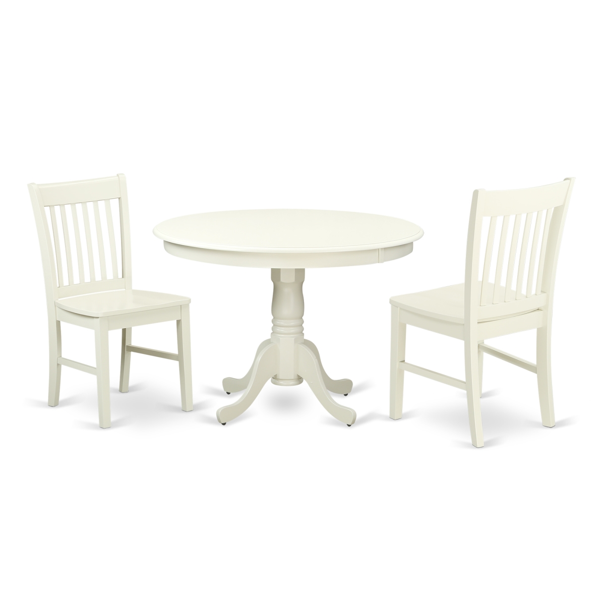 Picture of East West Furniture HLNO3-LWH-W 42 in. 3 Piece Hartland Set&#44; Linen White