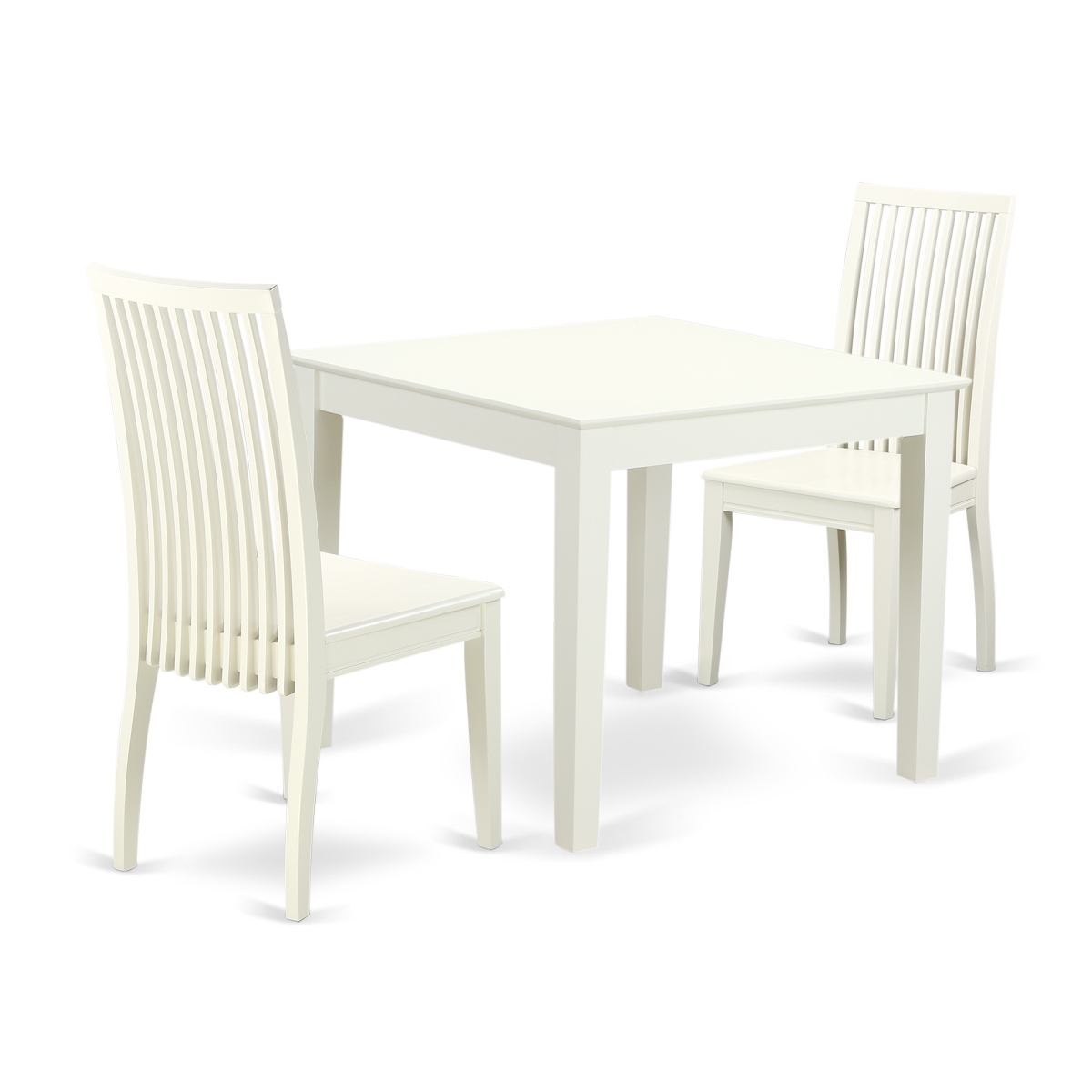 Picture of East West Furniture OXIP3-LWH-W 3 Piece Dinette Table Set&#44; Linen White