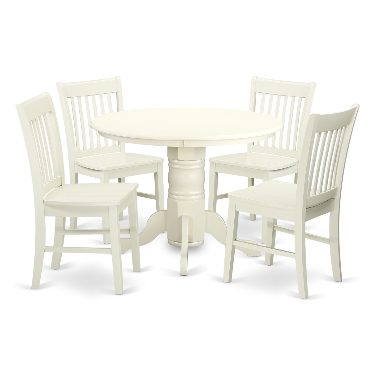 5 Piece Shelton Set, Linen White