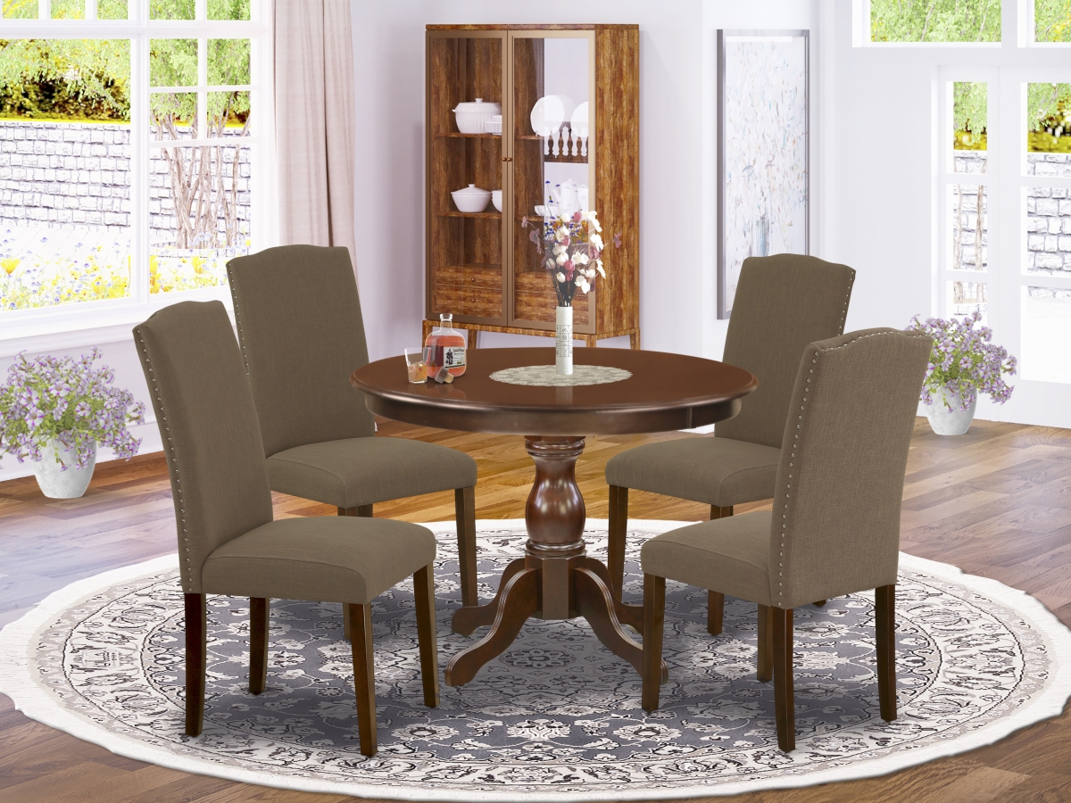 5 Piece Hartland Kitchen Table Set - Mahogany