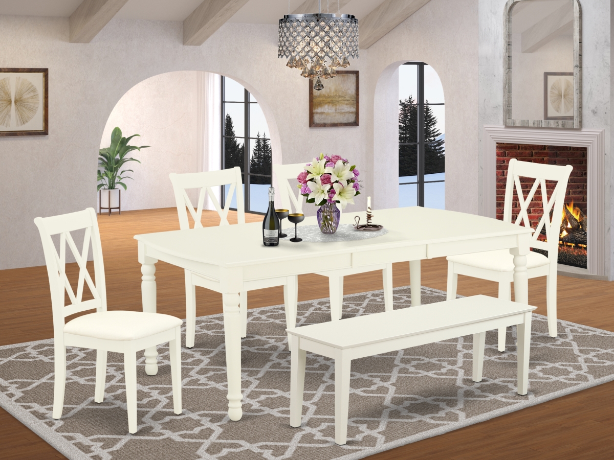 6 Piece Dover Dining Set - Linen White