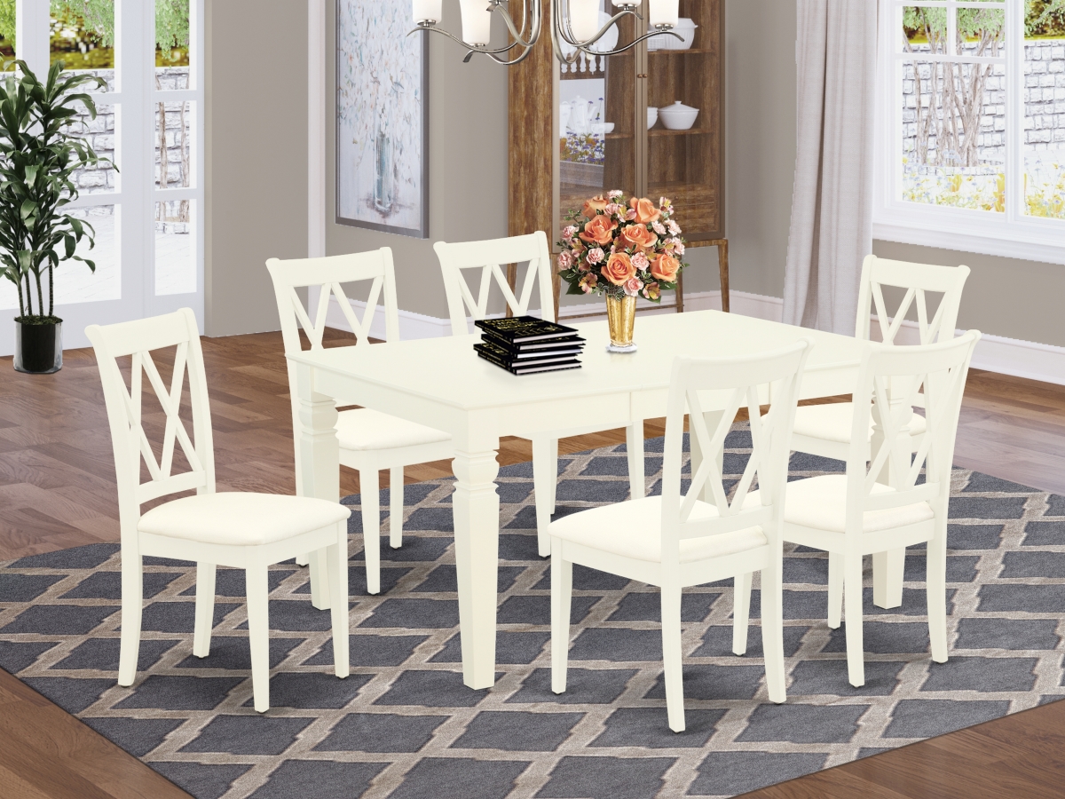 7 Piece Weston Dinette Set - Linen White