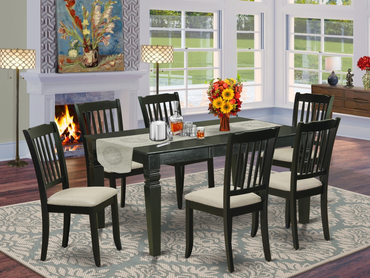 7 Piece Weston Dinette Set - Black
