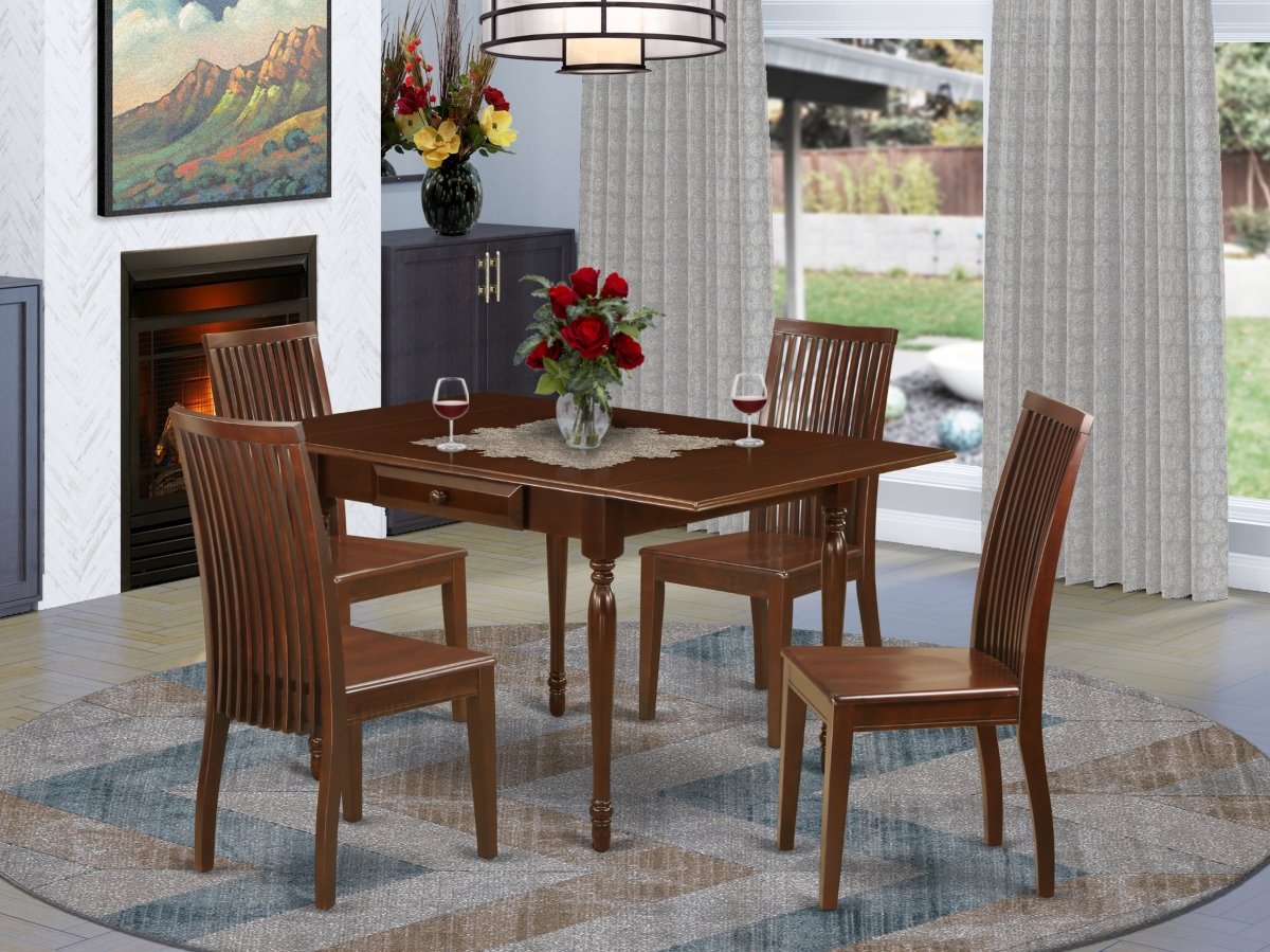 5 Piece Monza Dinette Set - Mahogany