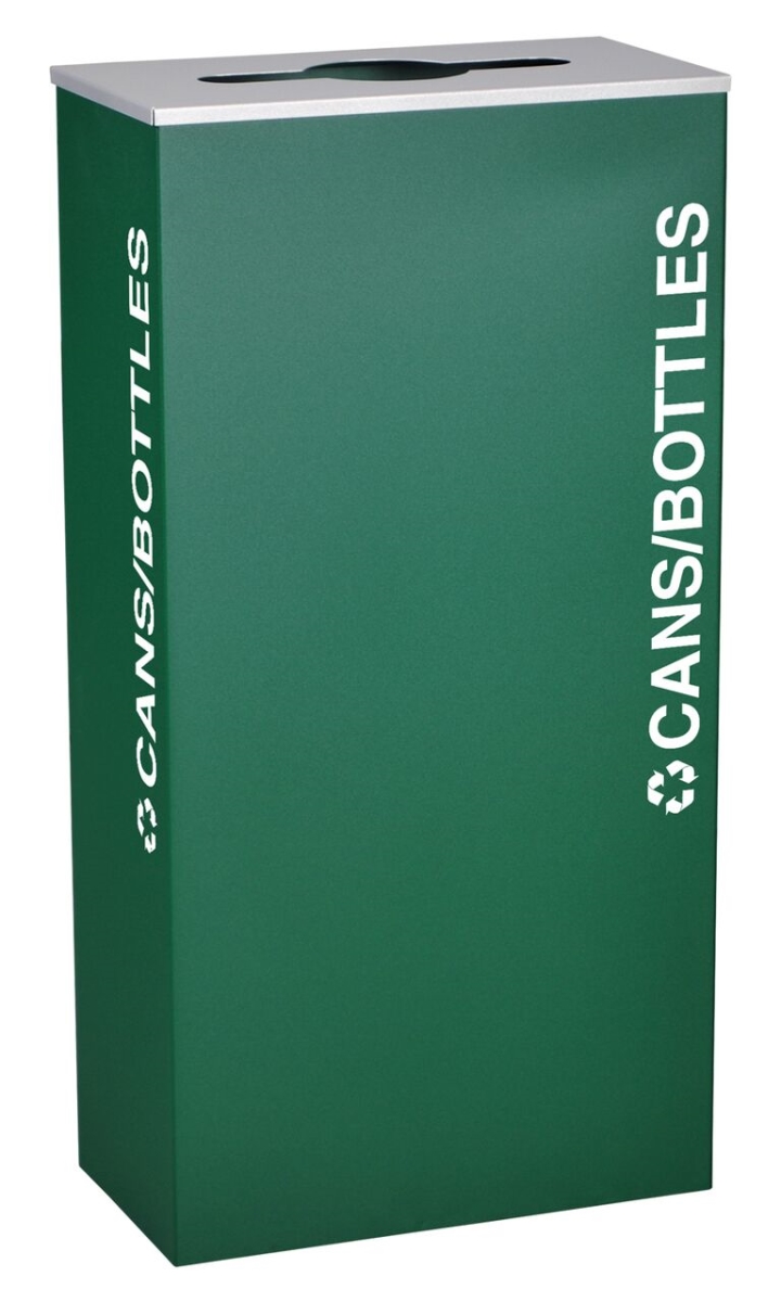 Picture of Ex-Cell Kaiser RC-KD17-C EGX Rectangular 17 GallonRecycling Receptacle&#44; Emerald Texture