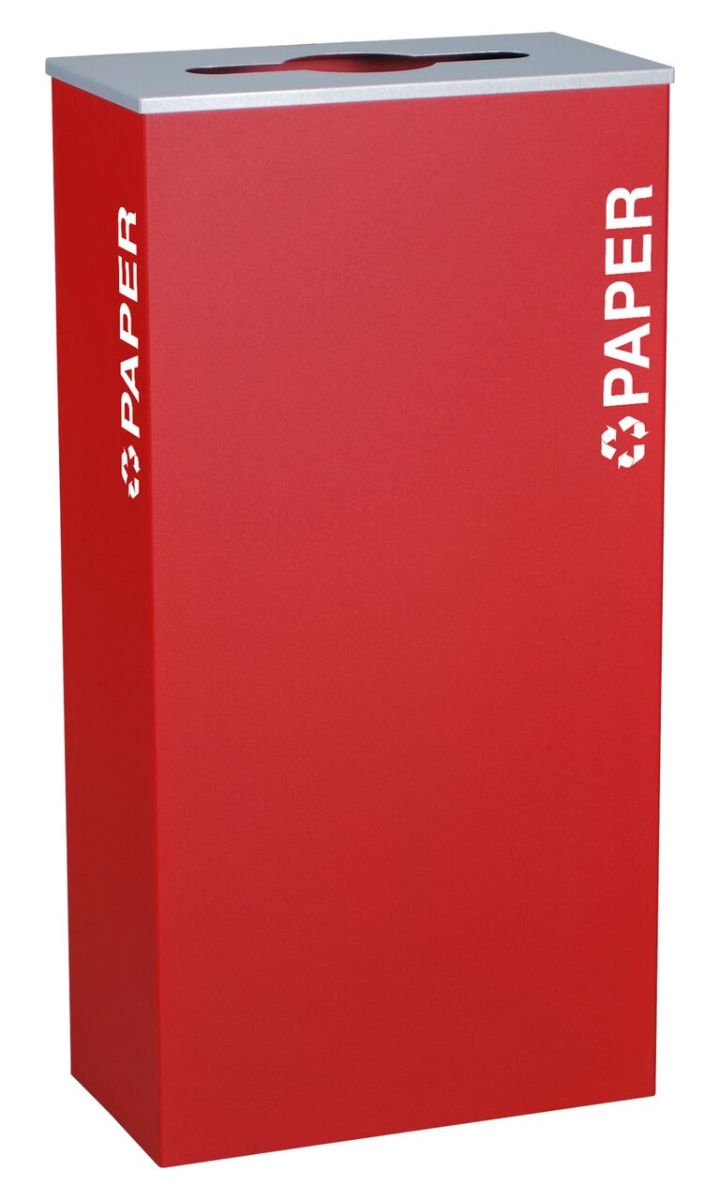 Picture of Ex-Cell Kaiser RC-KD17-P RBX Rectangular Paper 17 GallonRecycling Receptacle&#44; Ruby Texture