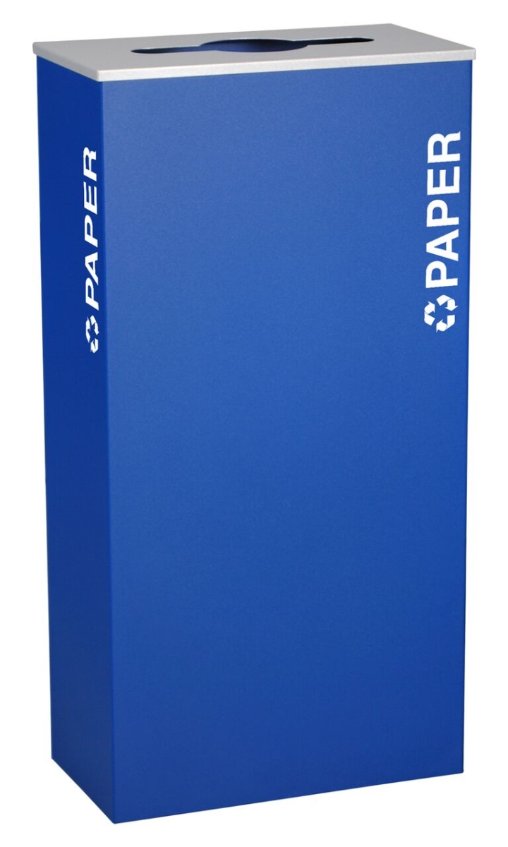Picture of Ex-Cell Kaiser RC-KD17-P RYX Rectangular Paper 17 GallonRecycling Receptacle&#44; Royal Texture