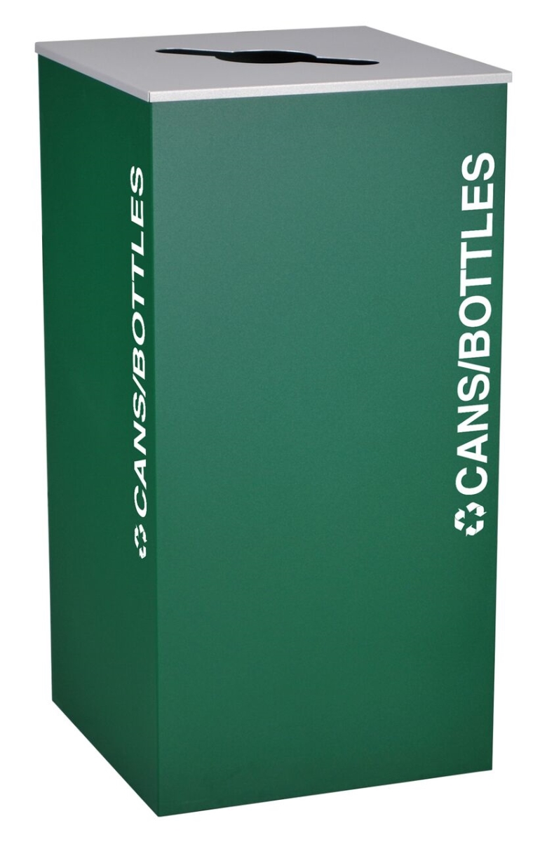 Picture of Ex-Cell Kaiser RC-KD36-C EGX 36 Gallon Square Recycling Receptacle&#44; Emerald Texture