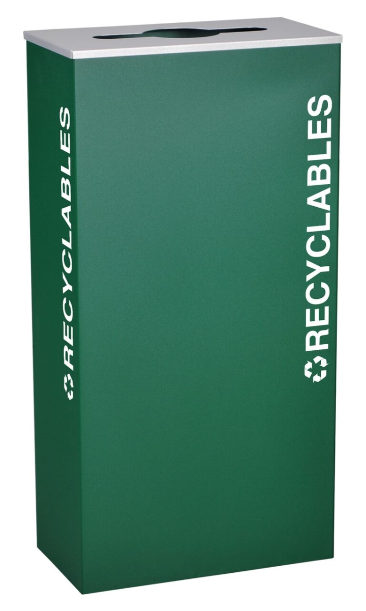 Picture of Ex-Cell Kaiser RC-KD17-R EGX 17 Gallon Rectangular Recycling Receptacle&#44; Emerald