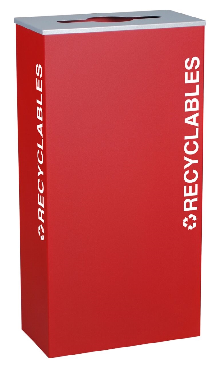Picture of Ex-Cell Kaiser RC-KD17-R RBX 17 Gallon Rectangular Recycling Receptacle&#44; Ruby