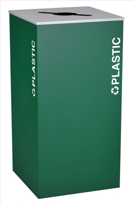 Picture of Ex-Cell Kaiser RC-KD36-CMPST EGX 36 Gallon Square Recycling Receptacle&#44; Emerald