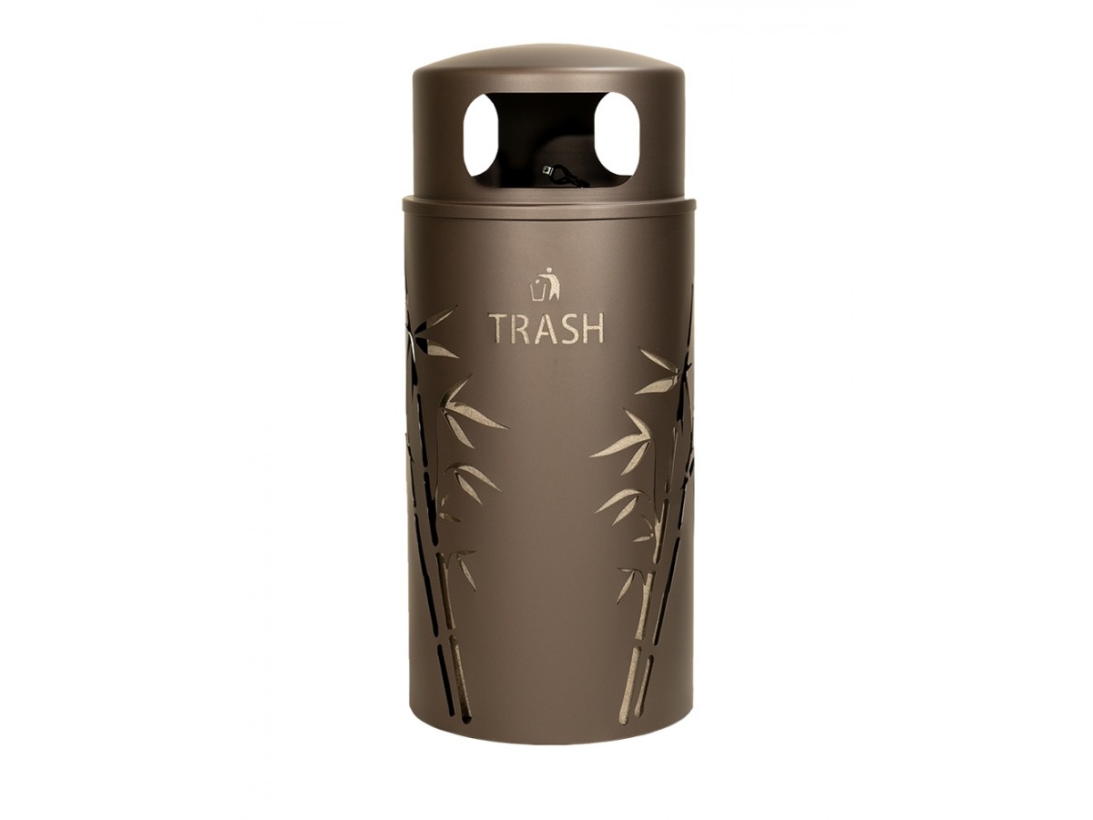 Picture of Ex-Cell Kaiser NS33-BB T BRZX 33 gal Nature Series Bamboo Trash&#44; Bronze