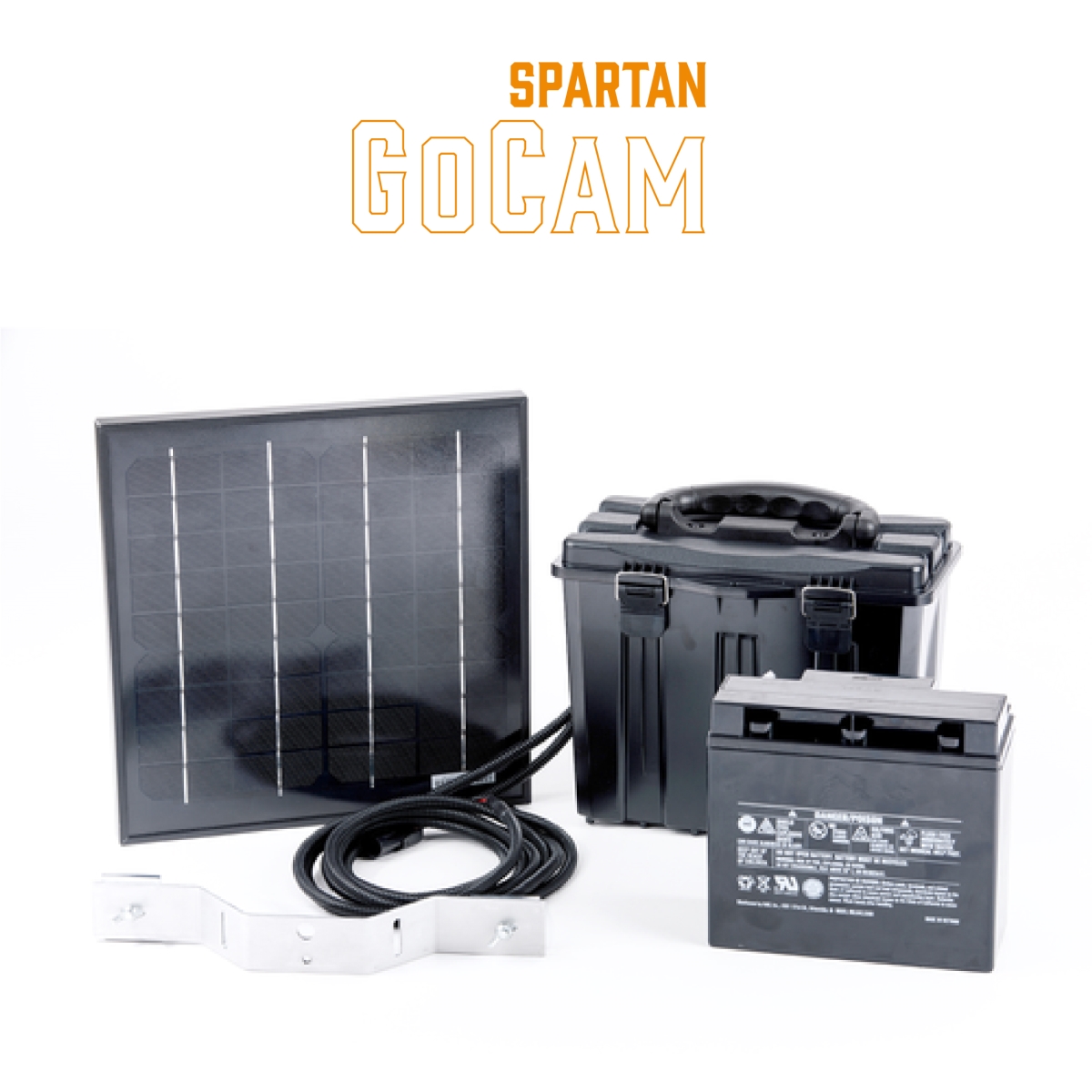 SC-SP-GC-15 Spartan 15W Solar Panel Kit with external battery 6V output, compatible with 1st Gen GoCam models.