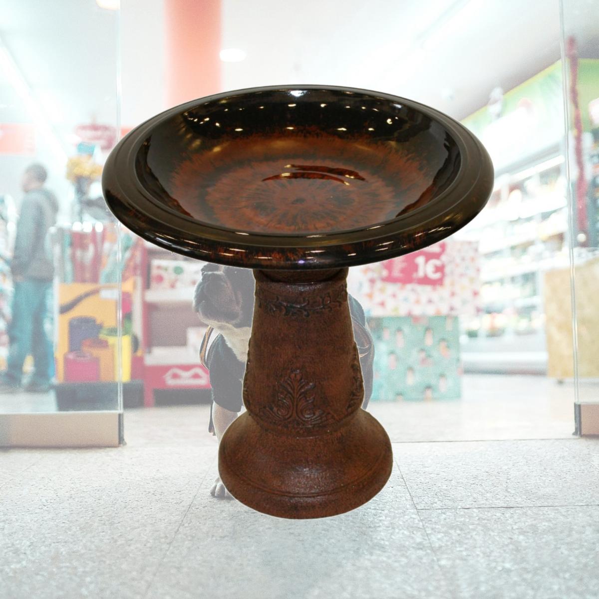 Picture of Exaco FM-2470G Bird Bath, Light Green - 20.5 in.