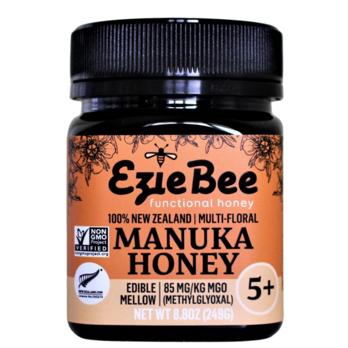 Picture of Ezie Bee 735850438825 8.8 oz 5 Plus 85 MGO Manuka Honey