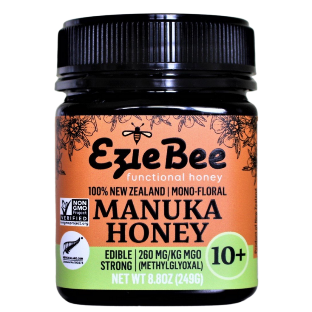 Picture of Ezie Bee 735850438849 8.8 oz 10 Plus 260 MGO Manuka Honey