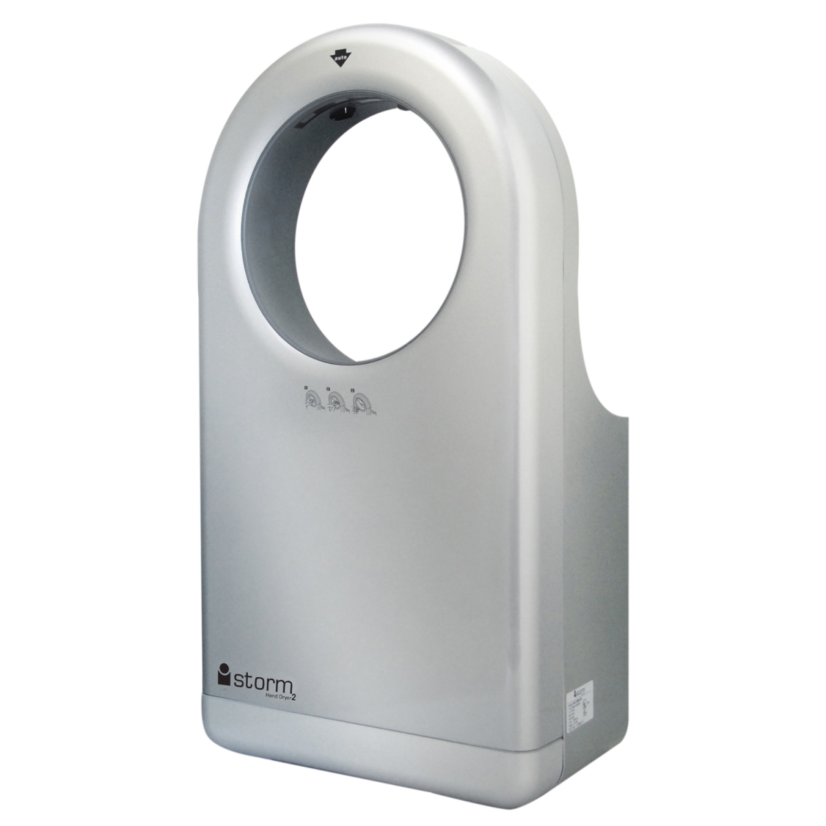 HD0984-08 220-240V IStorm2 High Speed Automatic Hand Dryer, Platinum